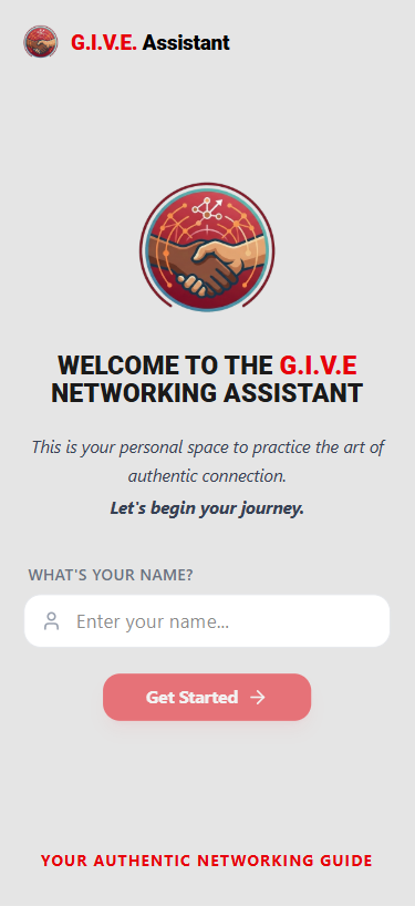 Welcome screen